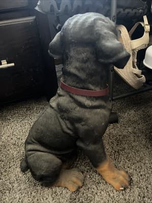 C& F Corp Rottweiler Figurine With Collar 1.5’ Tall NWT - Thumbnail 2