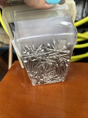 M-D 1-1/4" Floor Trim Fasteners 1 lb pack Pewter 95688 - Thumbnail 3