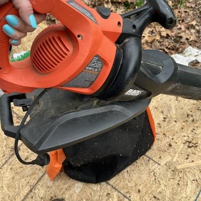 12A Electric 3-in-1 Leaf Blower Vacuum Mulcher 250MPH 400CFM with Bag - Thumbnail 12