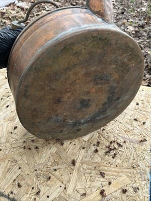 Antique Copper Kettle Farmhouse Decorative Large Teapot No Lid Top - Thumbnail 6