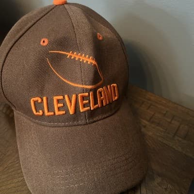 Cleveland Browns Hat Snapback NFL Football 🏈 Brown Orange Cap - Image 1