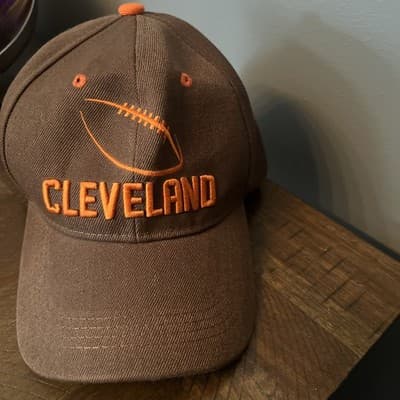Cleveland Browns Hat Snapback NFL Football 🏈 Brown Orange Cap - Thumbnail 2