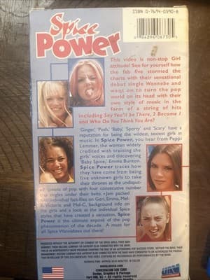 Spice Power VHS Tape 1997 Spice Girls - Thumbnail 2