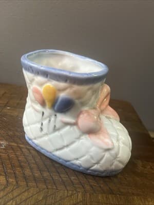 Vintage Relpo Ceramic Baby Bootie Planter - Thumbnail 2