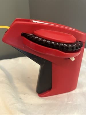 Vintage Red DYMO I.D. 2001-01 Label Maker vh1 - Thumbnail 3