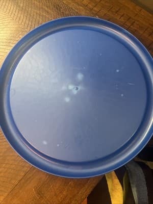 Blue Sterlite Round Blue Lid 11” Diameter - Thumbnail 3