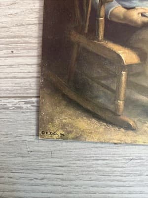 Vintage James Ingwersen Framed/Signed Lithography"Gary Boy"Portrait/Still Life - Thumbnail 3