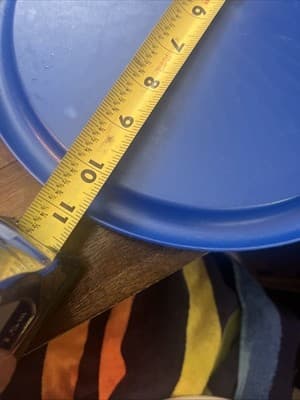 Blue Sterlite Round Blue Lid 11” Diameter - Thumbnail 4