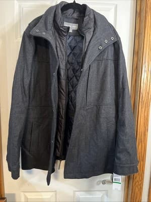 Women’s Size Large Michael Kors Charcoal Pea Cost With Puffy Liner NWT - Image 1