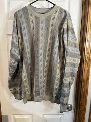 tundra xl mens sweater BEIGE PATTERNS - Image 1