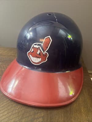 Cleveland Indians Baseball Helmet (Plastic) #25 Jim Thome MLB Chief Wahoo - Image 1