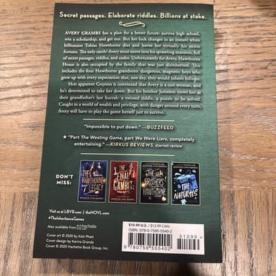 Inheritance Games by Jennifer Lynn Barnes (2021, Trade Paperback) - Thumbnail 2