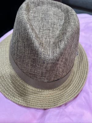 Stacy Adam’s Men’s Medium Sized Fadora Beige With Feathers Polyester - Thumbnail 6