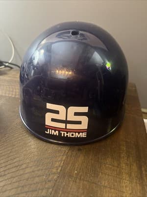 Cleveland Indians Baseball Helmet (Plastic) #25 Jim Thome MLB Chief Wahoo - Thumbnail 4