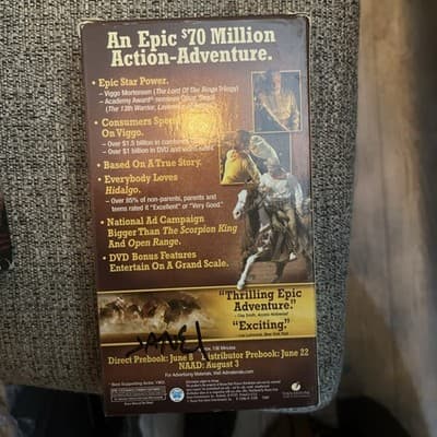 Hidalgo VHS 2004 Viggo Mortensen Late Era - Thumbnail 2