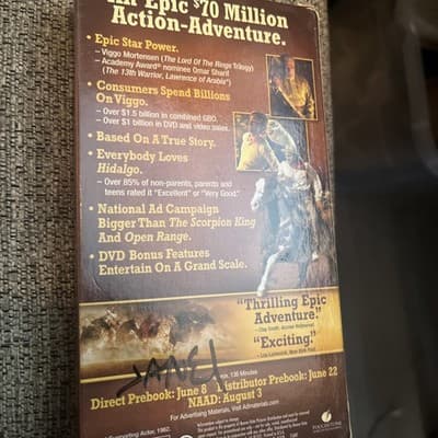 Hidalgo VHS 2004 Viggo Mortensen Late Era - Thumbnail 3