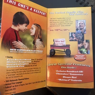 Little Secrets VHS 2003 Evan Rachel Wood Michael Angarano Vivica A Fox Family PG - Thumbnail 2
