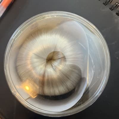 Master Piece 4" Bun Hair Piece Combs Wig Donut Bun Premium Synthetic Hair Blonde - Image 1