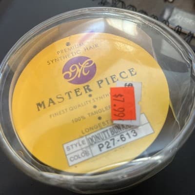 Master Piece 4" Bun Hair Piece Combs Wig Donut Bun Premium Synthetic Hair Blonde - Thumbnail 3