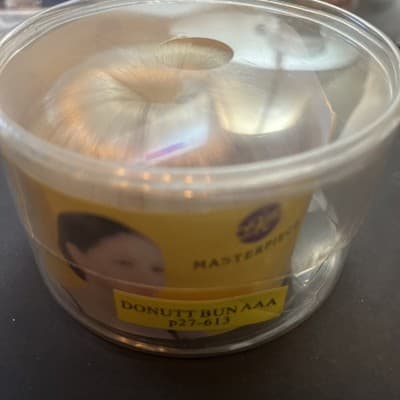 Master Piece 4" Bun Hair Piece Combs Wig Donut Bun Premium Synthetic Hair Blonde - Thumbnail 2