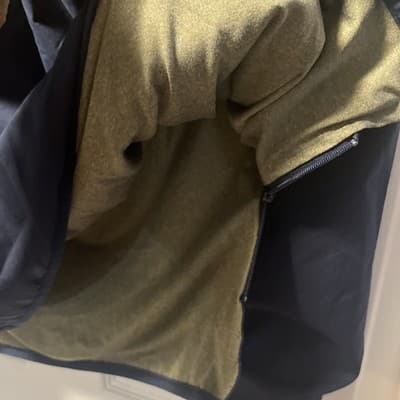 Adidas Large Navy And Grey Hooded Pullover Zip Up Sides - Thumbnail 3