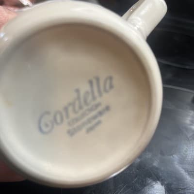 Cordella Stoneware Mug Floral Pattern Beige Blue Brown With Handle - Thumbnail 2