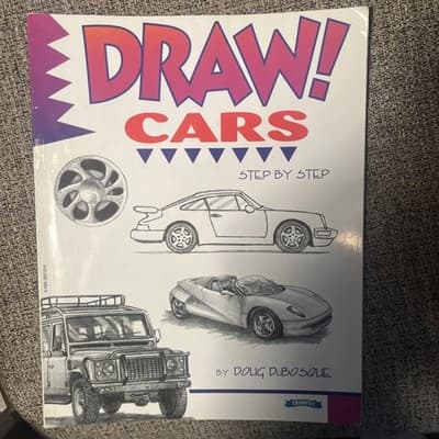 Draw Cars Step By Step - Paperback By Doug Dubosque - GREAT CONDITION - Image 1