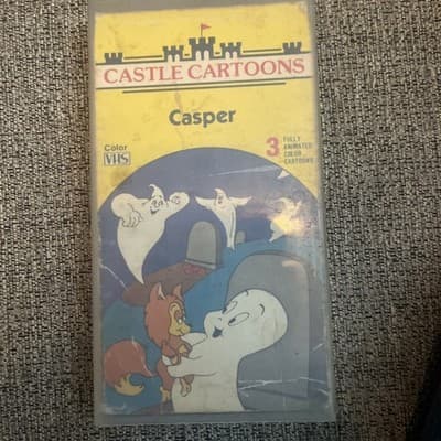 Vintage 1987 - Casper - VHS - 30 Minute - Castle Cartoons Classic OSchool - Image 1