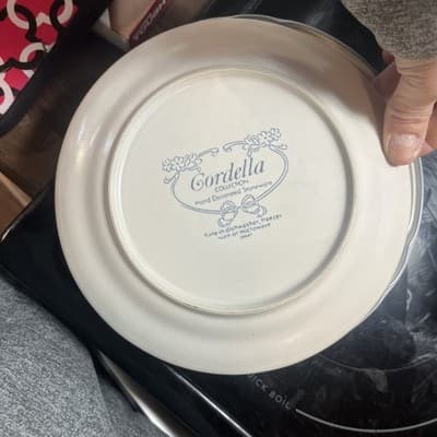 Lot of 7 Cordella Collection Stoneware Bluet Salad Plates 7 5/8" Country Cottage - Thumbnail 2