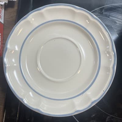 Cordella Bluet Stoneware Lot of 5 Saucer Plates 6" - Image 1