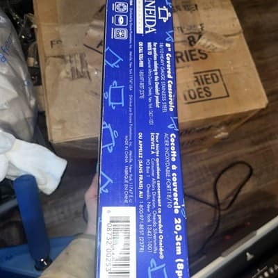 ONIEDA 8" COVERED CASSEROLE IMMACULATE THE BASICS And BEYOND STAINLESS 18/10 G - Thumbnail 4