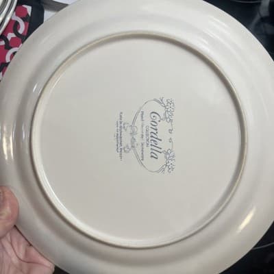 5 Bluet Dinner Plates 10 3/4" Blue Floral Beautiful Condition - Thumbnail 2