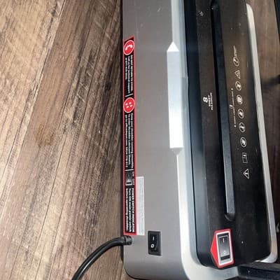 Ativa 8-Sheet MicroCut Shredder High Security Lift Off Lid With Handle No Bin - Thumbnail 4