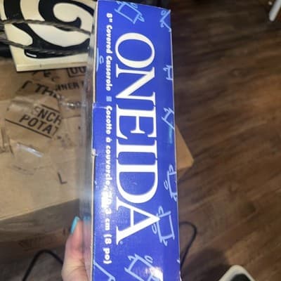 ONIEDA 8" COVERED CASSEROLE IMMACULATE THE BASICS And BEYOND STAINLESS 18/10 G - Thumbnail 3