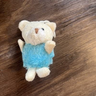 Ornament Plush Mini Bear Hanging Christmas Party Favor 3" Soft Backpack Keyring - Image 1