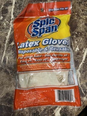Spic And Span Latex Disposable Gloves 10 Pack - Thumbnail 2