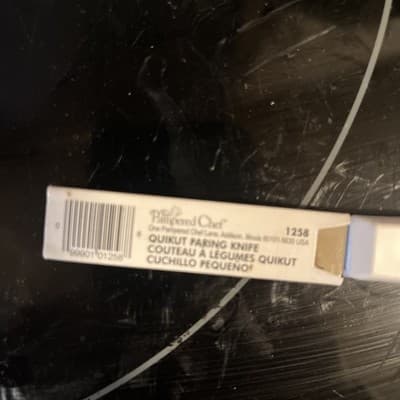Pampered Chef Quikut Paring Knife Maroon Handle 2.5" Blade #1258 Retired - Thumbnail 2