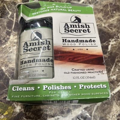 AMISH SECRET Handmade Wood Polish “AS SEEN ON TV” Spray Bottle & Sealed 12 oz - Image 1