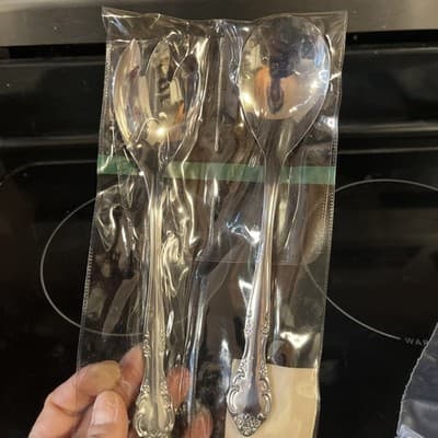 Royal Alister Heritage Mint Stainless Two Piece Master Salad Set - Thumbnail 2