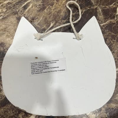 ONE CAT SHORT OF CRAZY Wall Hanging NEW Feline Lovers DECOR Picture - Thumbnail 2