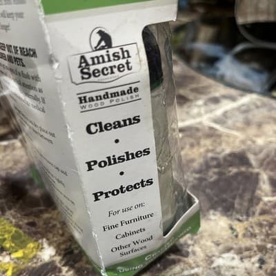 AMISH SECRET Handmade Wood Polish “AS SEEN ON TV” Spray Bottle & Sealed 12 oz - Thumbnail 6