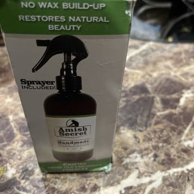 AMISH SECRET Handmade Wood Polish “AS SEEN ON TV” Spray Bottle & Sealed 12 oz - Thumbnail 4