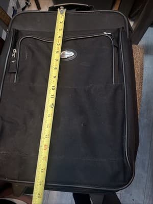 Concourse Luggage Black Carry On With Rollers - Image 1