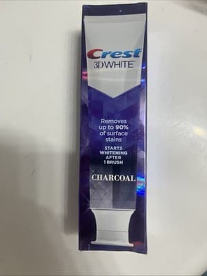Crest 3D White Charcoal Teeth Whitening Toothpaste, Mint, 3.8 oz - Thumbnail 3