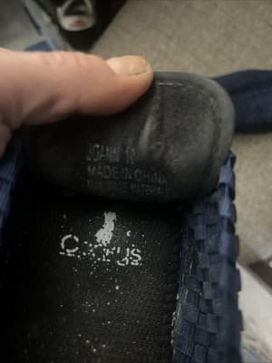 Corkys Featherlite "Double Up" Woven navy blue Memory Foam Slip On Shoes-Sz 10 - Thumbnail 7