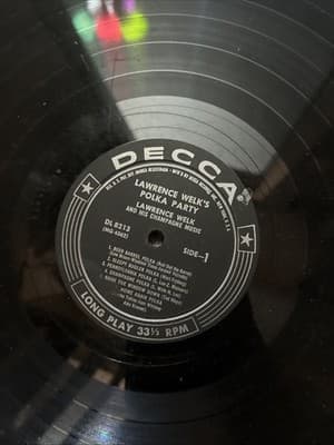 Lawrence Welk's Polka Party (1950) Decca – DL 8213 Vinyl, LP, Album, US - Thumbnail 2