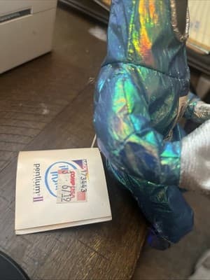 Intel Inside Blue Bunny People Spaceman Plush Figure 1997 New With Tags - Thumbnail 3
