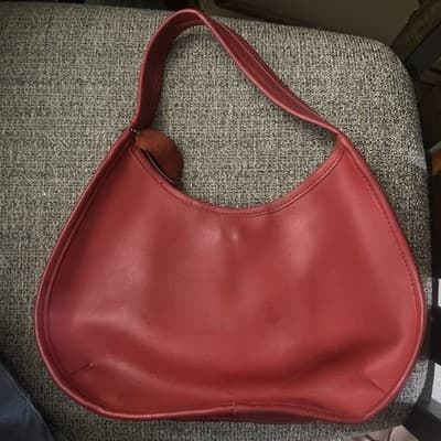 Vintage Red Purse New Unbranded One Pocket Snap Close Made In China Small Handba