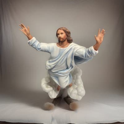 Retired Home Interior Masterpiece Porcelain Figurine,,,1996 The Ascension,l - Image 1