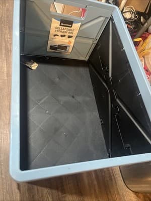 Collapsible Storage Bin Without Lid Clever Made 20 X 14 X 11 75 Lb Capacity (2) - Thumbnail 2
